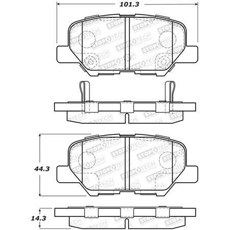 StopTech Street Brake Pads - Front