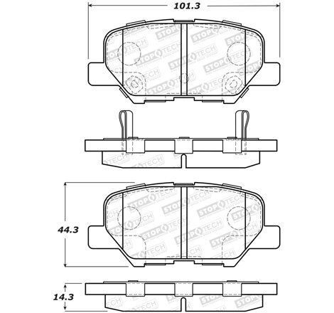 StopTech Street Brake Pads - Front