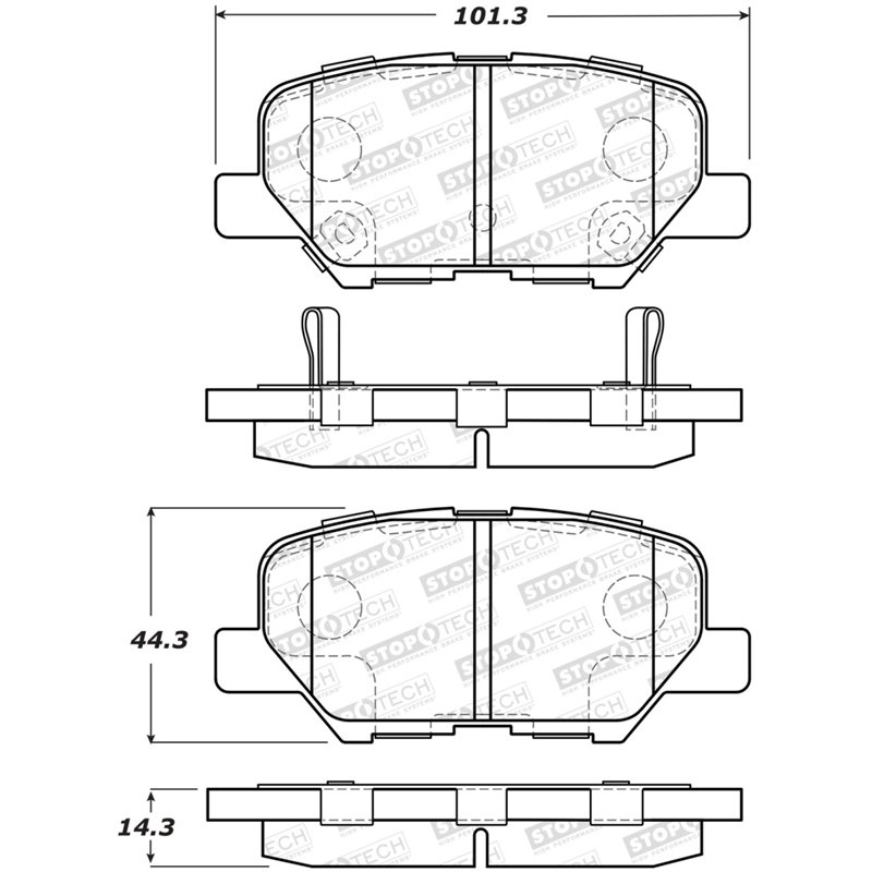 StopTech Street Brake Pads - Front