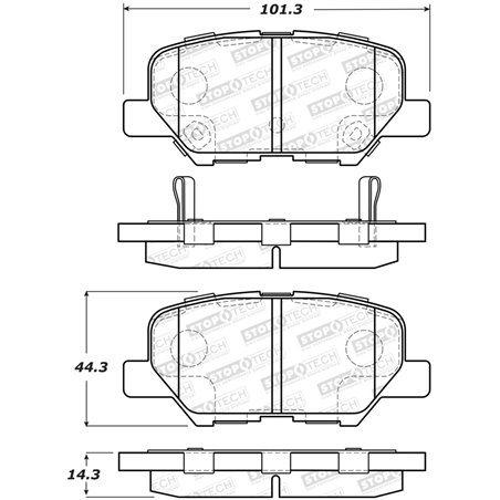 StopTech Street Brake Pads - Front