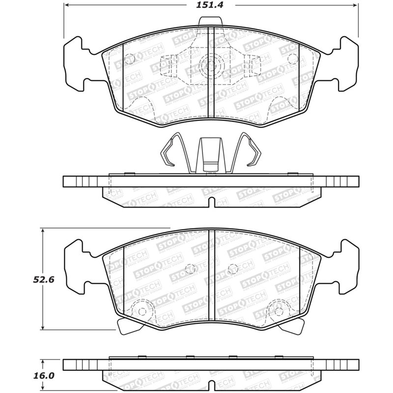 StopTech Street Brake Pads - Front