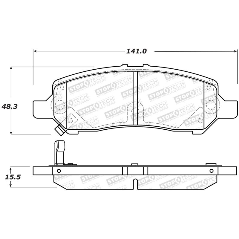 StopTech Street Brake Pads - Front