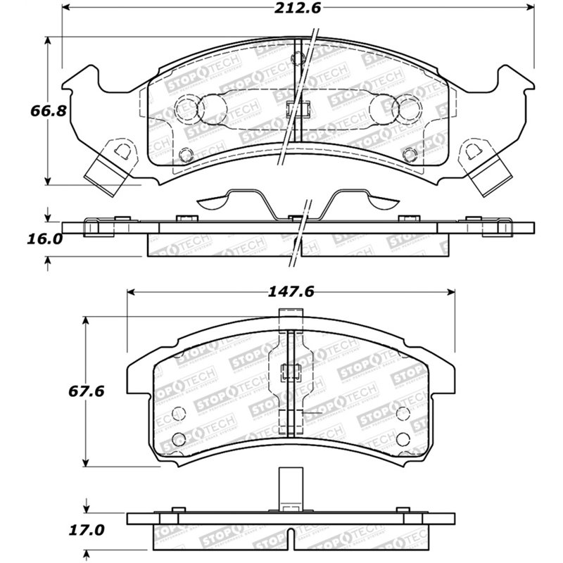 StopTech Street Brake Pads - Front