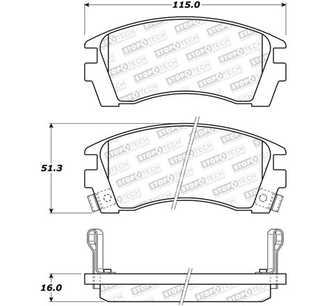 StopTech Street Brake Pads - Front