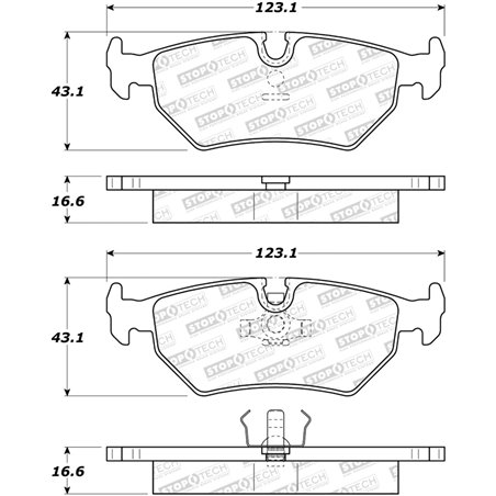 StopTech Street Brake Pads - Front