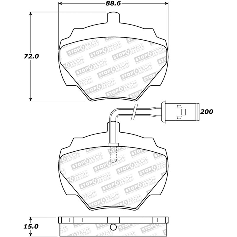 StopTech Street Brake Pads - Front