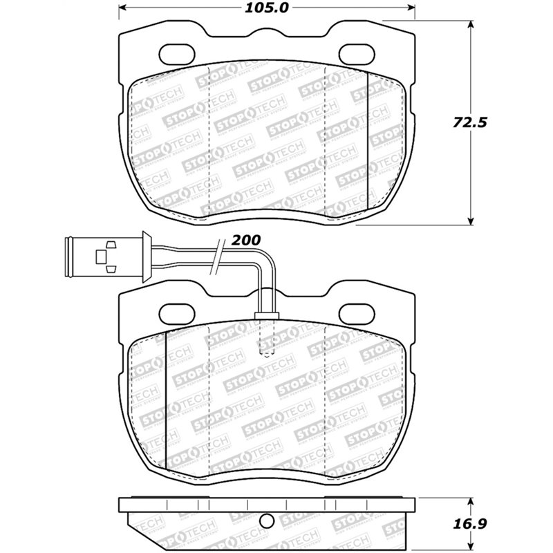 StopTech Street Brake Pads - Front