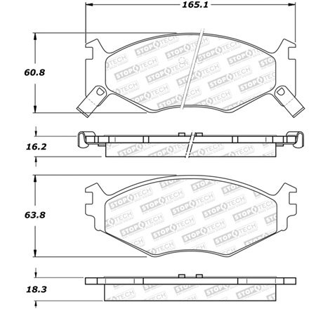 StopTech Street Brake Pads - Front