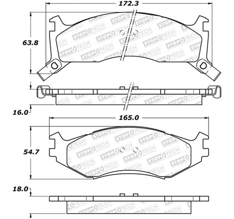 StopTech Street Brake Pads - Front