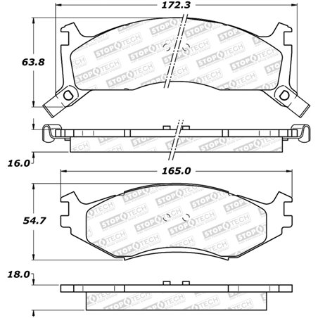 StopTech Street Brake Pads - Front