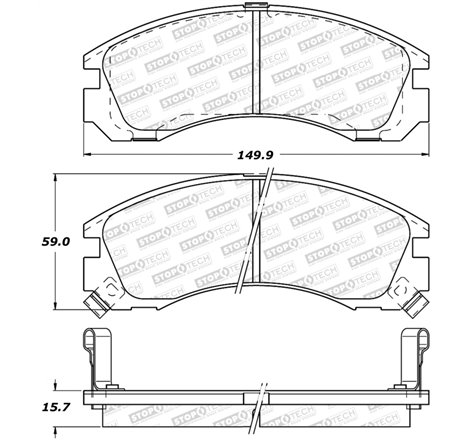 StopTech Street Brake Pads - Front