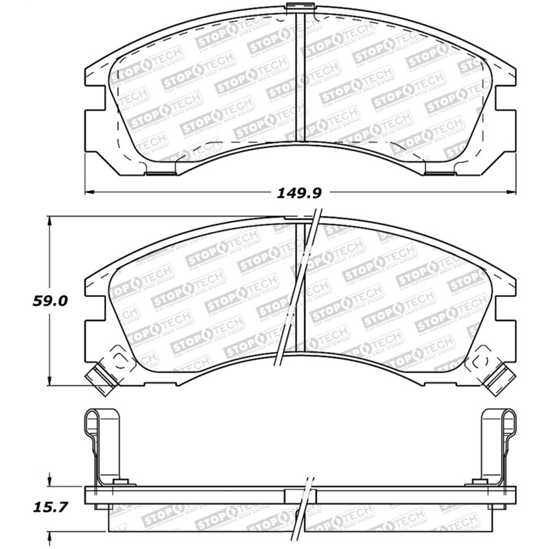 StopTech Street Brake Pads - Front