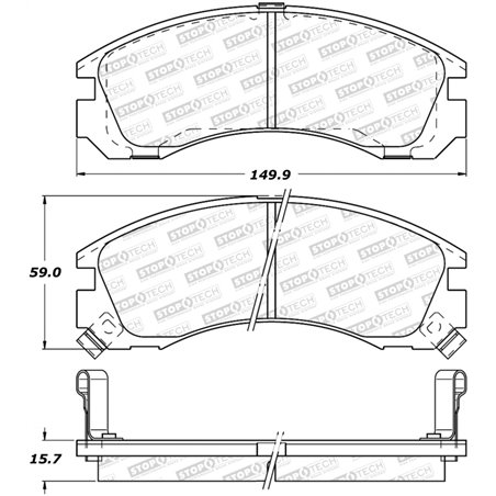 StopTech Street Brake Pads - Front