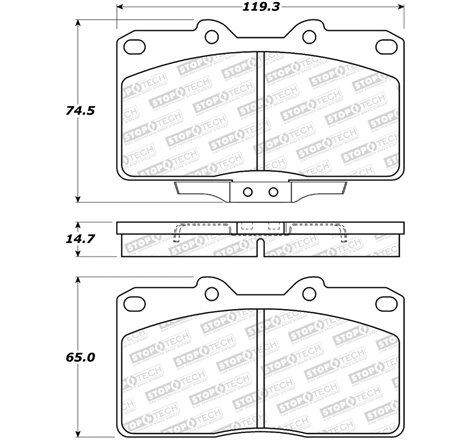 StopTech Street Brake Pads - Front