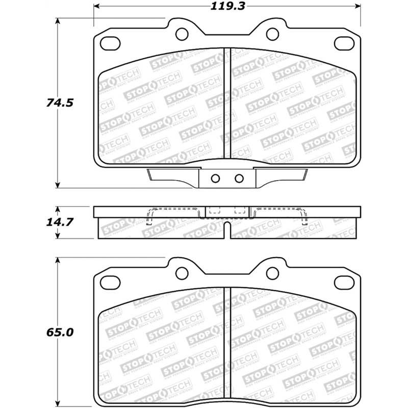 StopTech Street Brake Pads - Front