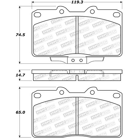 StopTech Street Brake Pads - Front