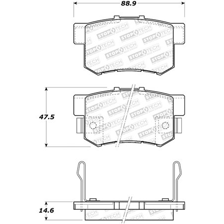 StopTech Street Brake Pads - Front