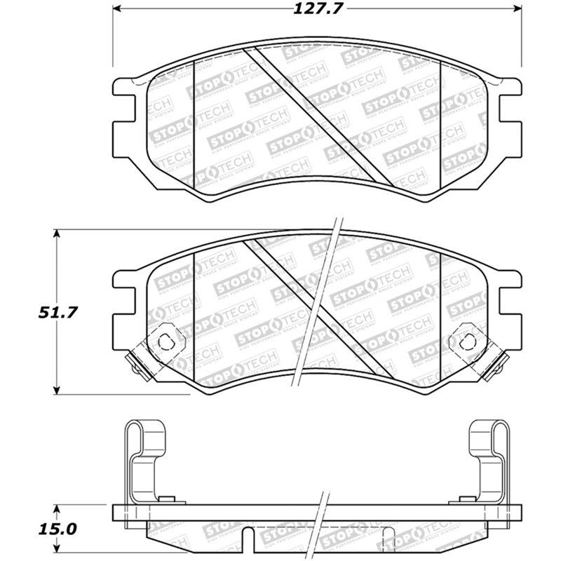 StopTech Street Brake Pads - Front