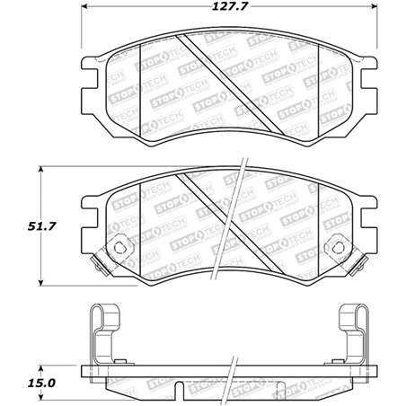 StopTech Street Brake Pads - Front