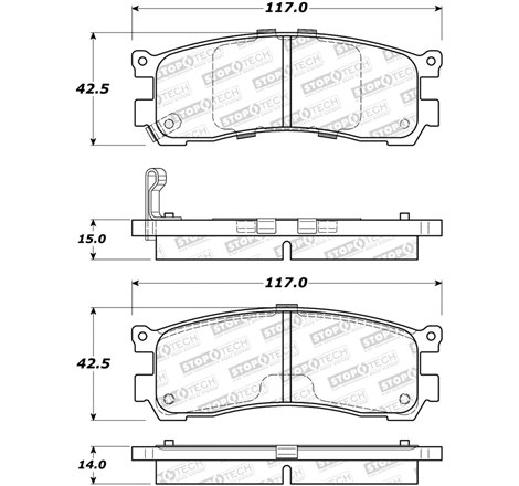 StopTech Street Brake Pads - Front