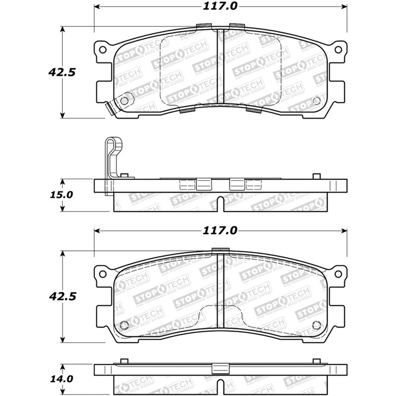 StopTech Street Brake Pads - Front