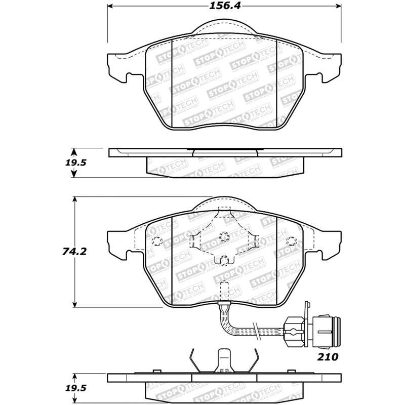 StopTech Street Brake Pads - Front