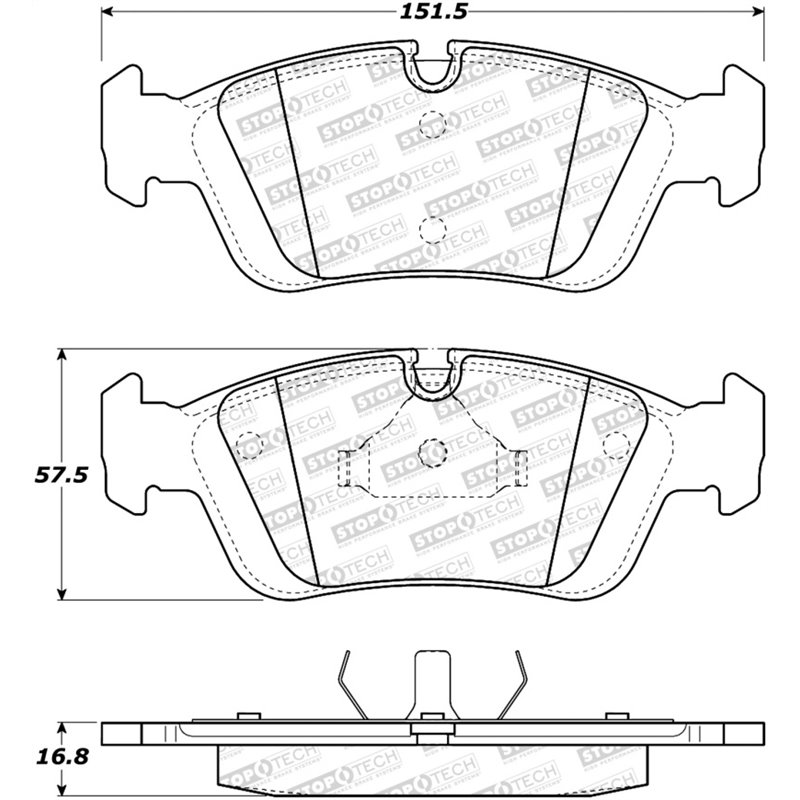 StopTech Street Brake Pads - Front