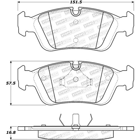 StopTech Street Brake Pads - Front