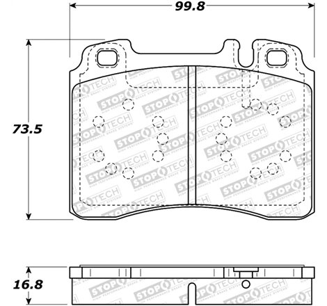 StopTech Street Brake Pads - Front