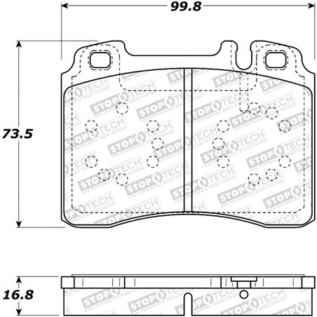 StopTech Street Brake Pads - Front