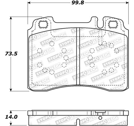 StopTech Street Brake Pads - Front