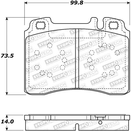 StopTech Street Brake Pads - Front