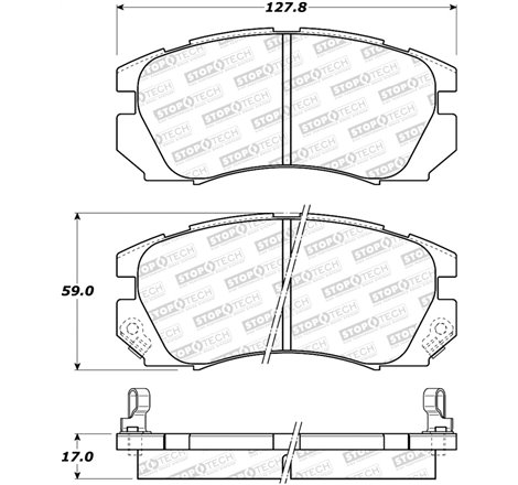 StopTech Street Brake Pads - Front