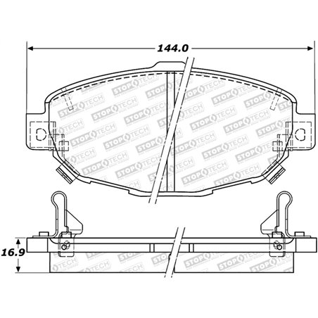 StopTech Street Brake Pads - Front