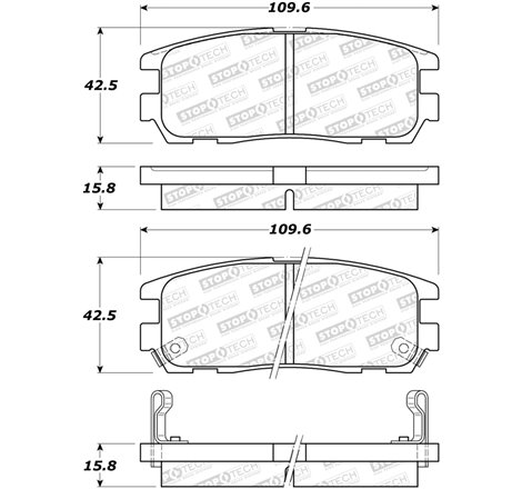 StopTech Street Brake Pads - Front