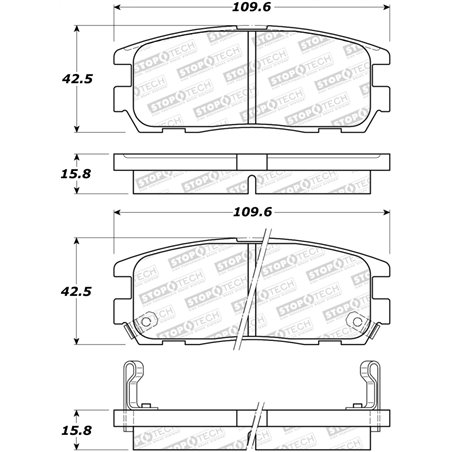 StopTech Street Brake Pads - Front