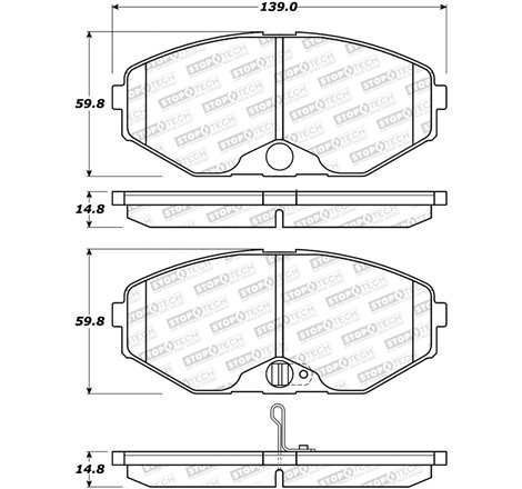 StopTech Street Brake Pads - Front