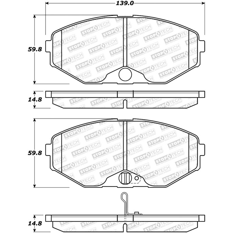 StopTech Street Brake Pads - Front