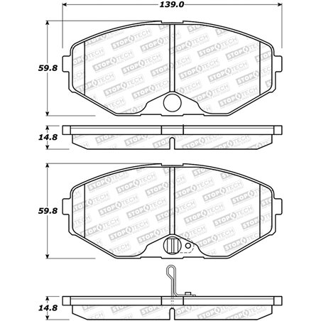 StopTech Street Brake Pads - Front