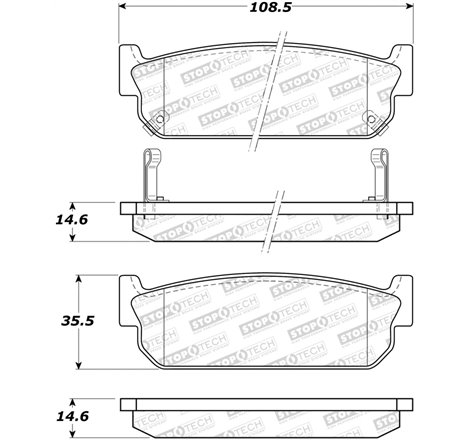 StopTech Street Brake Pads - Front