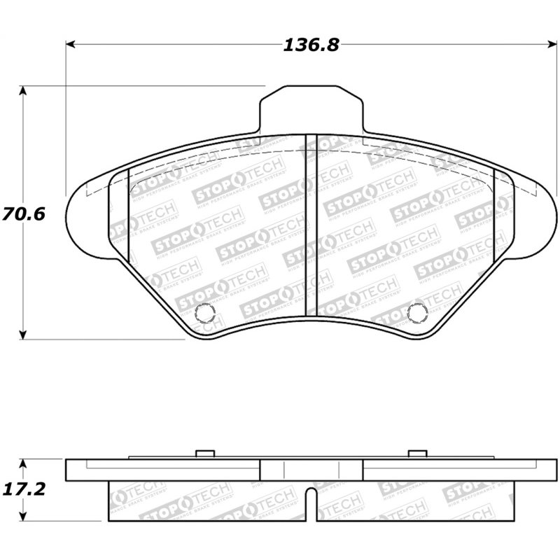 StopTech Street Brake Pads - Front