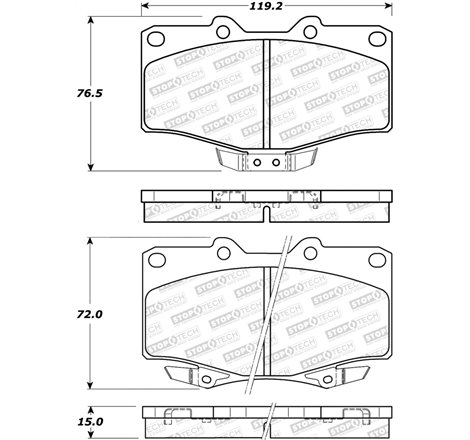 StopTech Street Brake Pads - Front