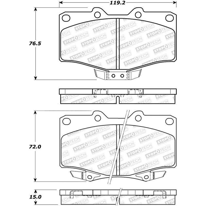 StopTech Street Brake Pads - Front