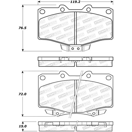 StopTech Street Brake Pads - Front