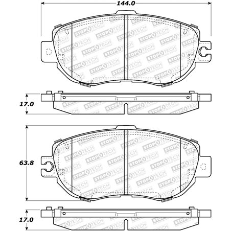 StopTech Street Brake Pads - Front