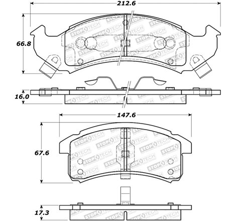 StopTech Street Brake Pads - Front