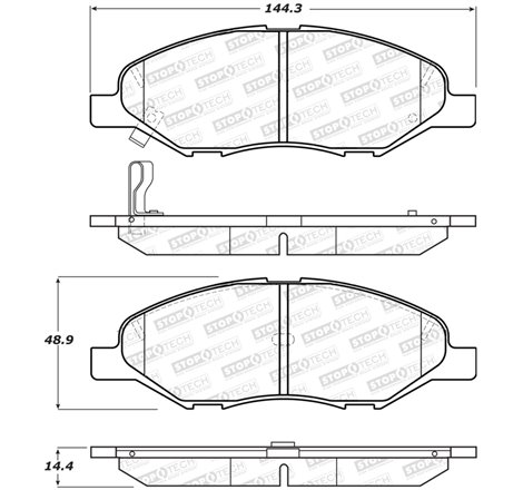 StopTech Street Brake Pads - Front