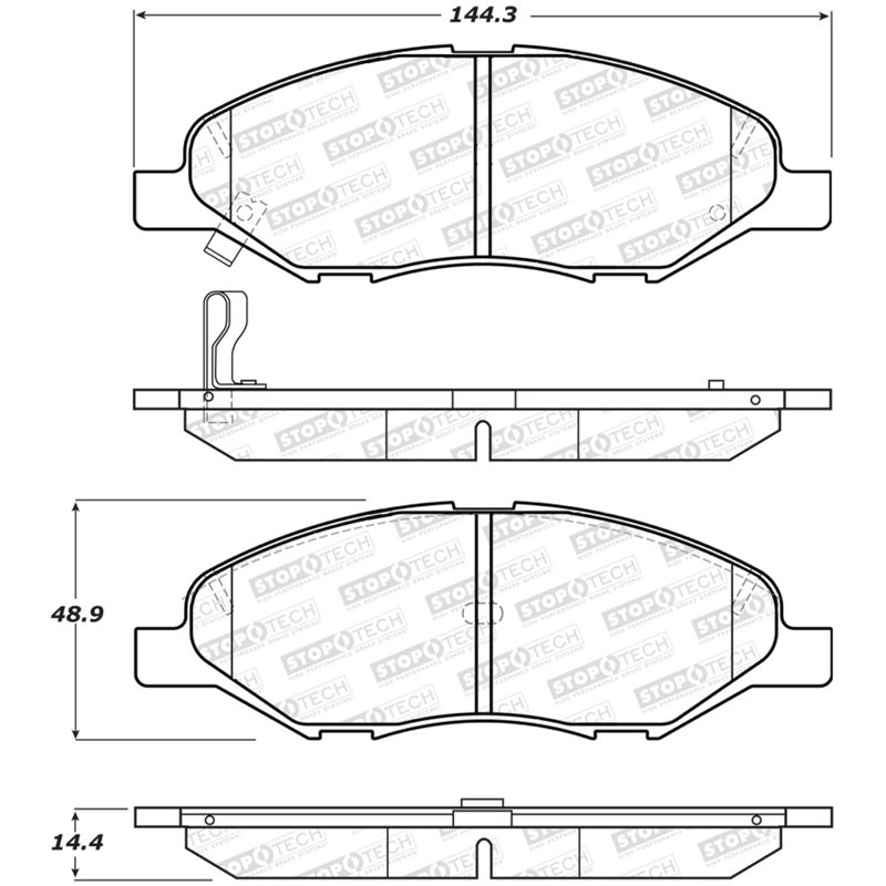 StopTech Street Brake Pads - Front