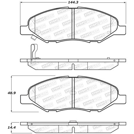 StopTech Street Brake Pads - Front