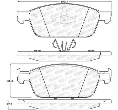 StopTech Street Brake Pads - Front/Rear